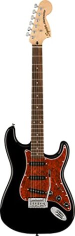 Fender Affinity Series Stratocaster - Limited Edition Black, Bundle with Frontman 10G Amplifier, Gig Bag, Tuner, Instrument Cable, Strap, Picks, and Austin Bazaar Instructional DVD - Image 2